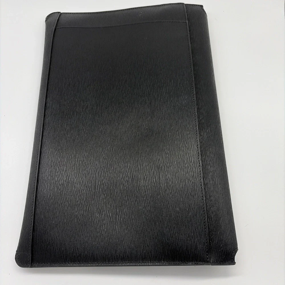 Senreve Clutch Leather Black Zebra Calf Hair Fits And iPad Or Small Laptop